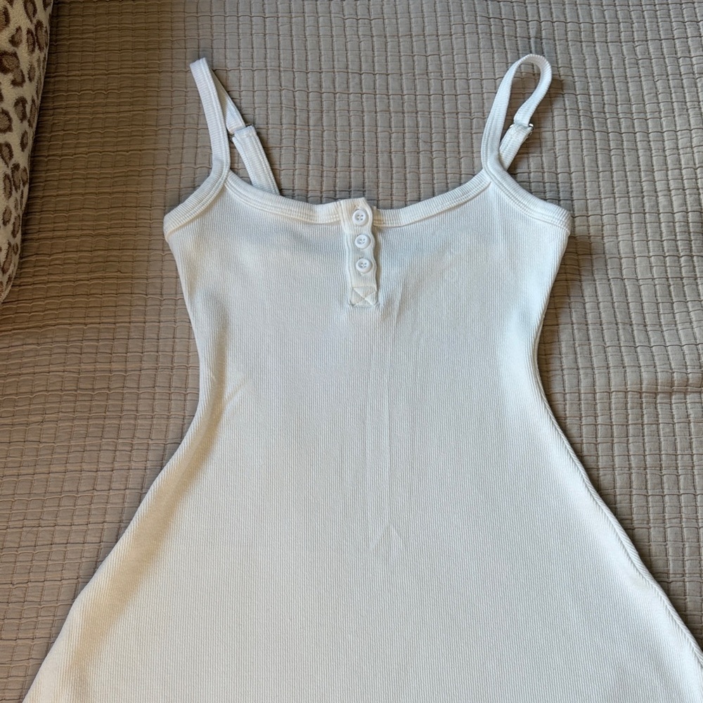 Baseline Rib Mini Dress Red - Picture 5 of 6
